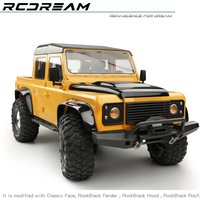RCDream RD110 Pickup 324mm Hard Body Car shell /Openable 4 Door/Interior/Fender For TRX4 TRX-4 324mm Defender Bronco Upgrade