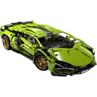 1:14 RC MOC Technical Racing Car Building Blocks with Electronic Motor, 1280PCS Interconnecting Blocks DIY Model Car Constructio