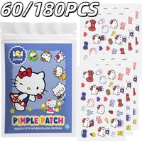 60/180PCS Sanrio Hello Kitty Acne Patch, Hydrocolloid Acne Patch, Makeup Blemish Pimple Patch,Suitable for All Skin Types
