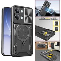 For Poco X8 Pro Max 5G Case Shockproof Armor Magnetic Holder Ring Case For Xiaomi PocoX8 Pro X8Pro Max Slide Lens Protect Cover