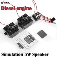 RCXAZ RC Diesel Engine Sound Simulation Module 5W Speaker for RC Construction Vehicle Container Truck Excavator Model