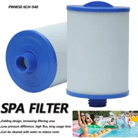 Hot Tub Spa Filter PWW50 6CH-940 Replacement Cartridge for Waterways Elite Spa Pools - High Efficiency Washable Cleaning Supply