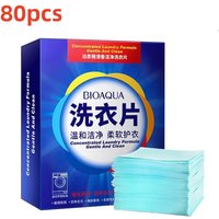40/80Pcs Laundry Tablets Efficient Detergent Strong Deep Cleaning Detergent Easy Dissolve Laundry Soap Tablets Cleaning supplies
