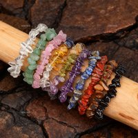 7/14/21pcs Mixed Natural Stone Bracelet Set Suitable for Daily Wear/Energy Healing/unisex Festival Gifts