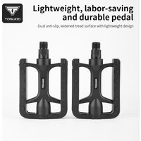 TOSUOD MTB Bicycle Pedals Anti Slip Waterproof Road Bike Pedal with Reflective Strip Cycling Parts