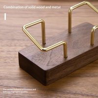 New 1Pcs Wooden Business Card Display Stand Wood Business Card Holder For Desk Postcard Holder Office Home Desktop Accessories