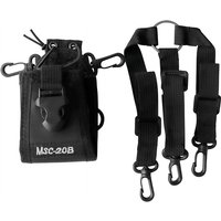 Nylon Two-Way Radio Case with Adjustable Shoulder Strap Walkie Talkie Holder Pouch Bag for Baofeng