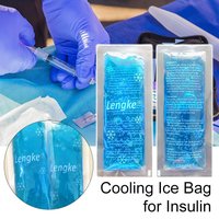 1Pcs Durable Pill Protector Insulin Cooling Bag Medicla Cooler Travel Case Cold Gel Thermal Insulated 50g Ice Pack