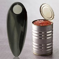 (PQWN) Electric Can Opener Battery Operated Tin Opener One Touch Smooth Edges Cans Opener for All Kinds of Jars Red