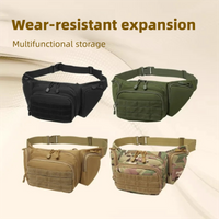 Multifunctional Tactical Waist Bag Outdoor Cycling Storage Pack Portable Concealed Molle Waist Pouch Tactical Accessory Utility