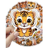 AliExpress NONE 54/108 Pcs Cartoon Tiger Doodle Stickers DIY Game for Phone Stationery Box Pen Holder Bookshelf Bicycle Printer Shoe Rack Decals