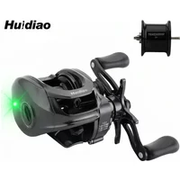 HUIDIAO DC Baitcasting Reel 155g Ultralight BFS Fishing Reel 5+1BB 7.2:1 for Finesse Fishing Small Lure Casting