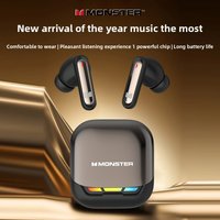 Monster XT05 Bluetooth 5.4 Gaming Earphones Low Latency Stereo Wireless Earbuds HD Call 20H Long Battery Fast Charge