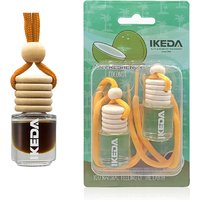2pcs Orange and coconut-flavored Hanging Car Air Freshener with pendants, two in one pack