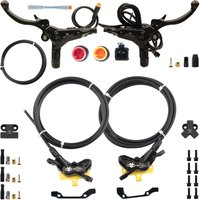 AliExpress Goodtaste NFOX tricycle electric scooter brake with parking handle 4-piston heat dissipation hydraulic caliper three-way one drag two