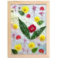 Wooden DIY Paper-Making Frame, suitable for DIY craft activities, paper art, and dried flower crafts