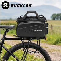 AliExpress BUCKLOS Large Capacity Bike Rack Bag 19L Hard Shell Waterproof Bicycle Trunk Pannier PU+EVA+Jacquard Nylon Ebike Rear Rack Bag
