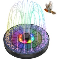5.5W solar fountain water pump with light night work 1500mAh battery suitable for outdoor courtyard bird bath decoration