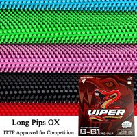 SUPER KAISER G-61 PRO-VVIP Colorful Table Tennis Rubber Ultra-Soft Durable Long Pips OX Medium Pips Attack Ping Pong Rubber ITTF
