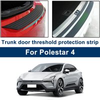 For Polestar 4 Anti-Scratch Rear Bumper Guard Trunk Door Sill Plate Protector Rubber Mouldings Trim Cover Strip Car Accessories