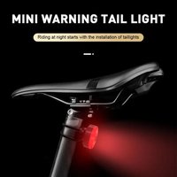 LED Bike Rear Light Waterproof Portable Safety Light Cycling Rear Tail Led Lamp Small Safety Light for Outdoor Cycling