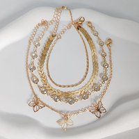 Gold Color Vintage Anklet Set For Women Multilayers Adjustable Anklets Bracelet On Leg Foot Ornaments Summer Beach Jewelry