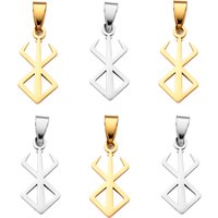 4Pcs Stainless Steel Hip Hop Anime Berserk Pendant For Men DIY Necklace Cosplay Jewelry Prop