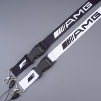 Fashion Neck Straps Lanyard Key Chain Ring Work ID Card Hanging Rope For Mercedes Benz AMG Class A W222 W204 W214 CLS CLE CLA