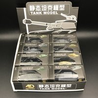 8Pcs 1/144 WWII Jagdtiger Tiger T34/85 Main Battle Tank 4D Finished Model Kits Thumb Military Toy Miniature Assembly Model