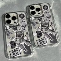 Newspaper Guitar Transparent Phone Case For iPhone 11 12 13 14 15 16 17 Pro Max 16E 17Air 7 8 15 14 Plus X XR XS SE2 Soft Cover