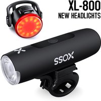 XOSS XL-800 Bike Light Headlight Waterproof USB Rechargeable Road MTB Front Lamp Bicycle Light Aluminum Ultralight Flashlight