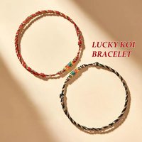 Handmade Knots Red Black String Lucky Bracelets For Men Women, Adjustable Bracelets Perfect Gifts For Couples And Best Friend