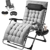 Zero Gravity Chair Zero Gravity Recliner Lounge Chair Adjustable Anti Gravity Chair with Cushion Footrest and Cupholder
