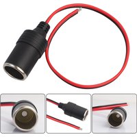 12V 10A Cigarette Lighter Socket Power Supply Adapter Max120W Cigarette Lighter Female Socket Plug Lightweight for Universal Car