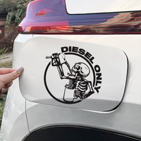 Pickup truck 13.5*13.5cm off-road truck skull gasoline cap stickers, decorative car stickers personalized customization