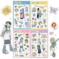 1/4 Pcs Rouli character stickers ins South Korea Ping for boys Gu Ben hand account material DIY phone case pad