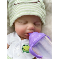 Soft Silicone Loulou Can Open mouth Reborn Doll Baby Full Body Soft Silicone Bebe Doll Boy And Girl For Choose