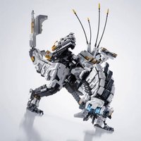 Stock Popular Creativity MOC Game Horizon Zero Dawned Thunder Teeth Jaw Blocks Kids Birthday Gifts