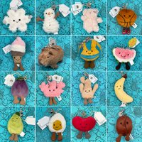Golf Ball Plush Keychain, Capybara Keychain, Volleyball Plush Toy, Hippo, Turtle Plush JC Bag Charms image 4