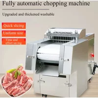 Commerciële Bevroren Eend Rundvlees Varkensvlees Kubus Cutter Grote Vlees Dobbelstenen Snijmachine Vlees Kubus Dicer Elektrische Bot Kip Dicing Maker