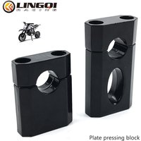 LYNNCHI Motorcycle Handlebar Mount Clamp 22mm 7/8" Aluminum Handle Fat Bar For 110cc 125cc Dirt Pit Bike ATV Monkey Bikes Parts