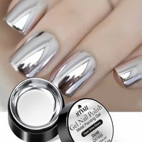 8g Supper Bright Silvery Metal Painting Gel Nail Polish,Mirror Metal Painting Drawing Varnishes Lacquers Polish For Manicure