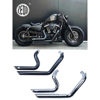 Universal Motorcycle Aftermarket Exhaust System Full Kit for Harley Sportster XL883 Iron 1200N X48 72V XL1200T XL1200C 04-24 Yea