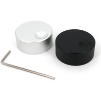 Solid Aluminum Alloy 32 x 13mm Audio Volume Rotary Control 6mm Hole Potentiometer Knob