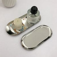 Ins Metal Nordic Stainless Steel Oval Cafe Tray,dessert Cake Plate Ornaments Storage Tray,Jewelry Necklace Earrings Organizer