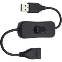 1/2/3/4/5/6pcs USB Cable With Switch ON/OFF Cable Extension Toggle For USB LED String USB Gadget USB Power Supply Device Tools