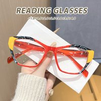 Oyalie Trendy Color-Blocked Polka Dot Reading Glasses Feature Eye-Catching Color-Blocking Combinations Paired with Exclusive Polka Dot Decorative Details, Creating a Distinctive and Trendy Look That