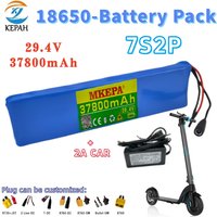 37800mAh High-Capacity Rechargeable Li-ion Battery|7S2P 29.4V Built-in BMS + Charger