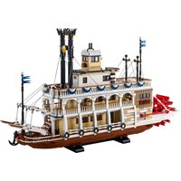 Steamboat Building Blocks Sets Compatible With Legoed Particles 21356 Steam Ship Model Suitable For Christmas Gifts 4090pcs