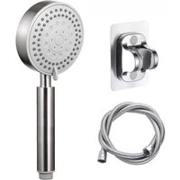 New 304 Stainless Steel Shower Head 5 Step Adjustment Large Flow Spray Nozzle Rainfall Shower Faucet Set Bathroom Accessories